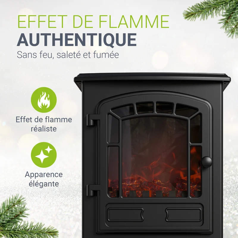 Elektrokamin 2000W mit Flammeneffekt