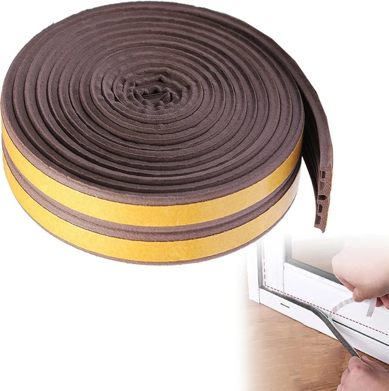 Parafreddo per porte e finestre in gomma Cardinale 9 mm x 6 mt - bianco