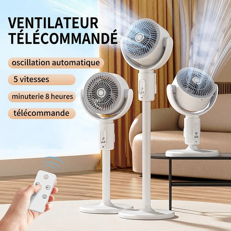 Ventilateur sur pied silencieux - Rafraîchissement optimal