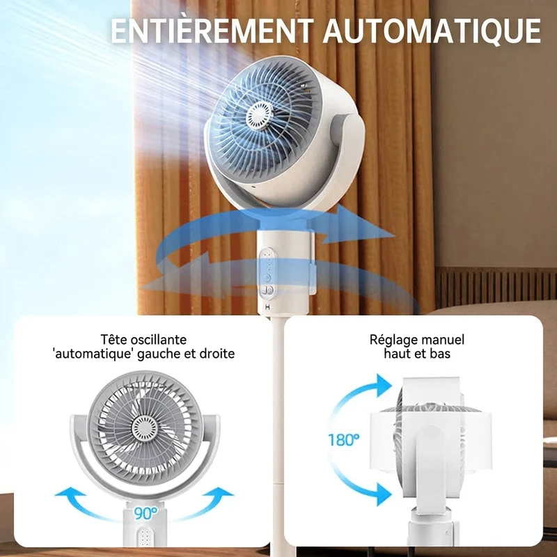 Ventilateur sur pied silencieux - Rafraîchissement optimal