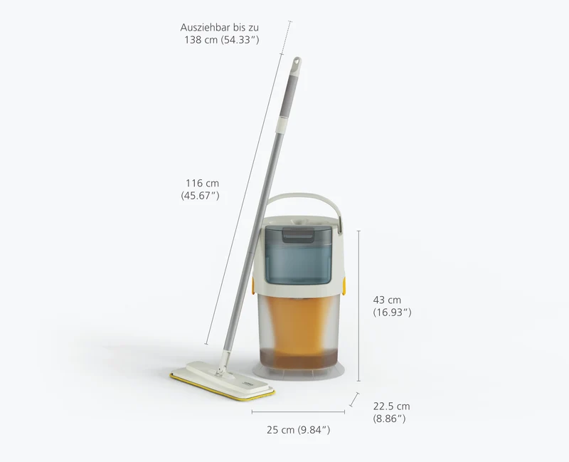 UltraClean Mikrofaser-Bodenwischsystem mit Ersatzpads