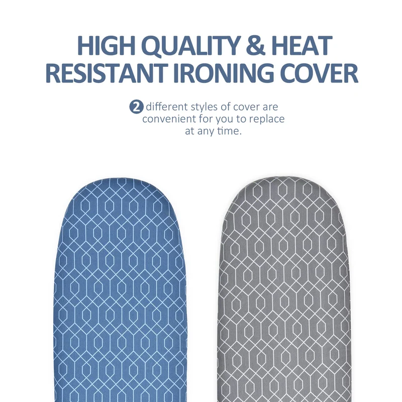 KK KINGRACK Foldable Ironing Board, Tabletop Small Ironing Board with Heat Resistant Ironing Cover, Portable Iron Board for Home Travel Use
