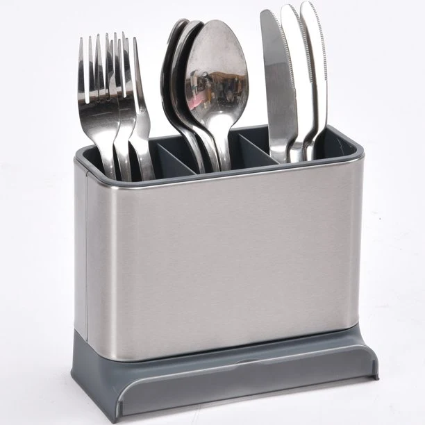 KINGRACK Stainless Steel Utensil Holder Cutlery Drainer,WK810492