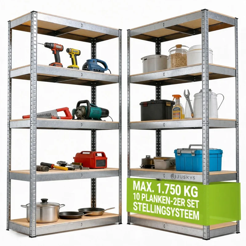Lagerregal Basic 2er bis 8er Set 180 x 90 x 40 cm
