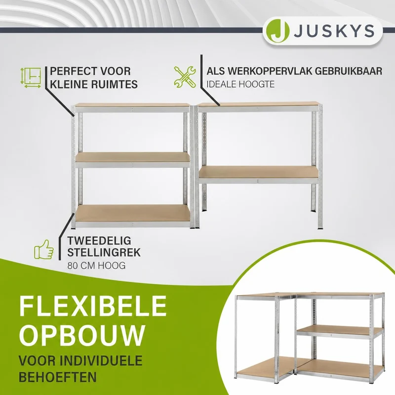 Lagerregal Basic 2er bis 8er Set 180 x 90 x 40 cm