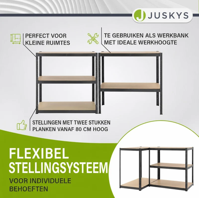 Lagerregal Basic 2er bis 8er Set 180 x 90 x 40 cm