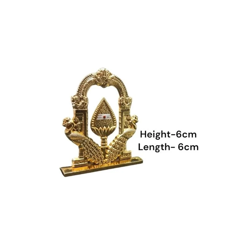 Murugan Vel with Peacock for Car Dashboard
