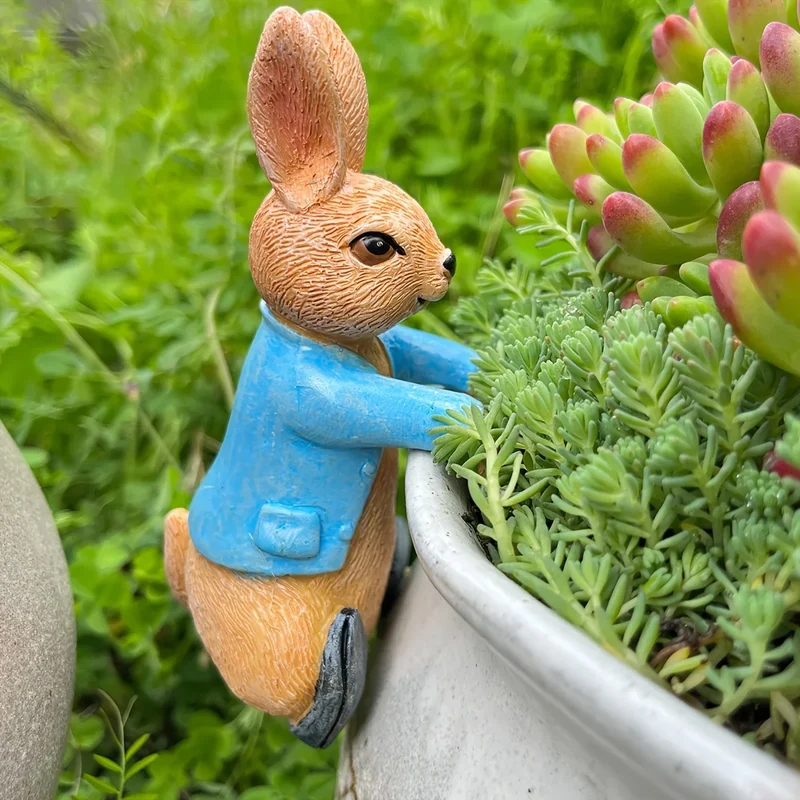 Little Hopper Rabbit Garden Planter Statue