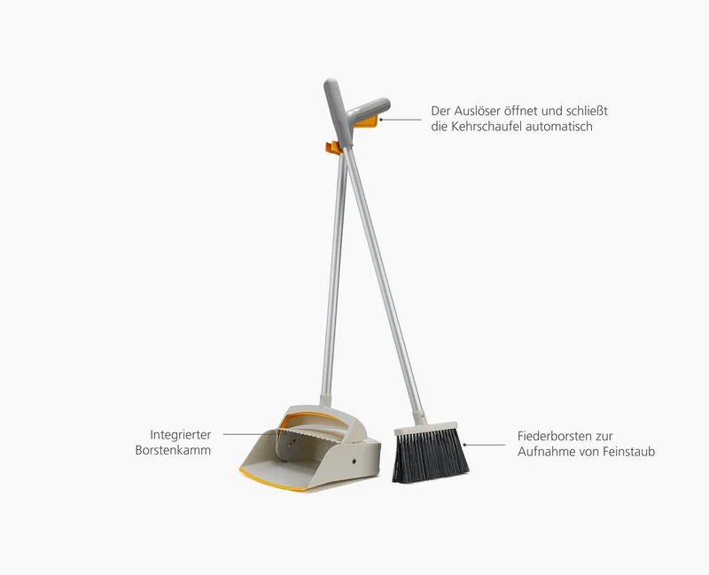 CleanTech™ Kehrschaufel & Besen Set