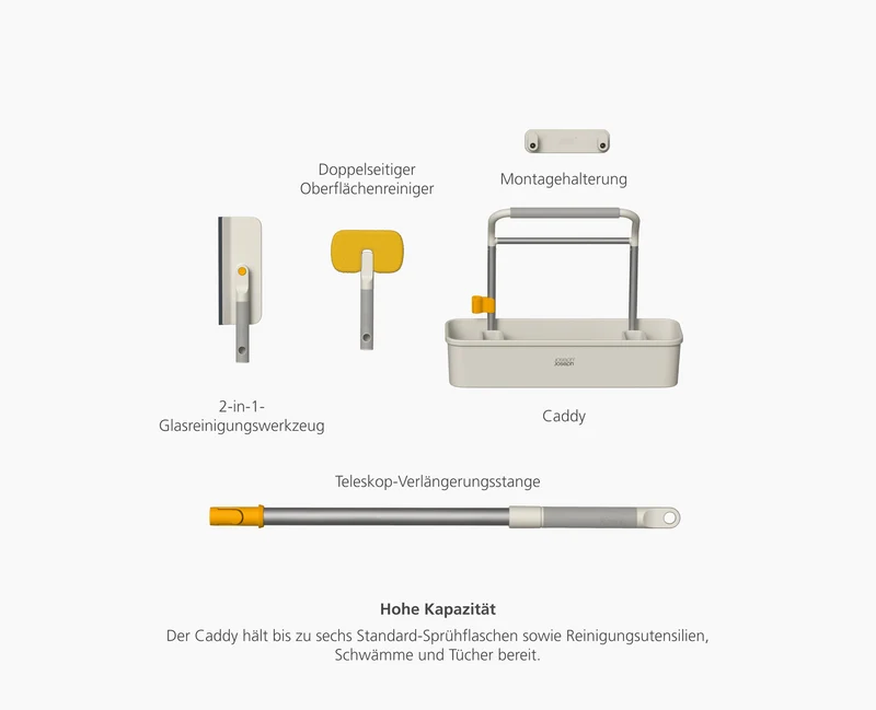 CleanTech™ Werkzeugset mit Caddy-Organizer