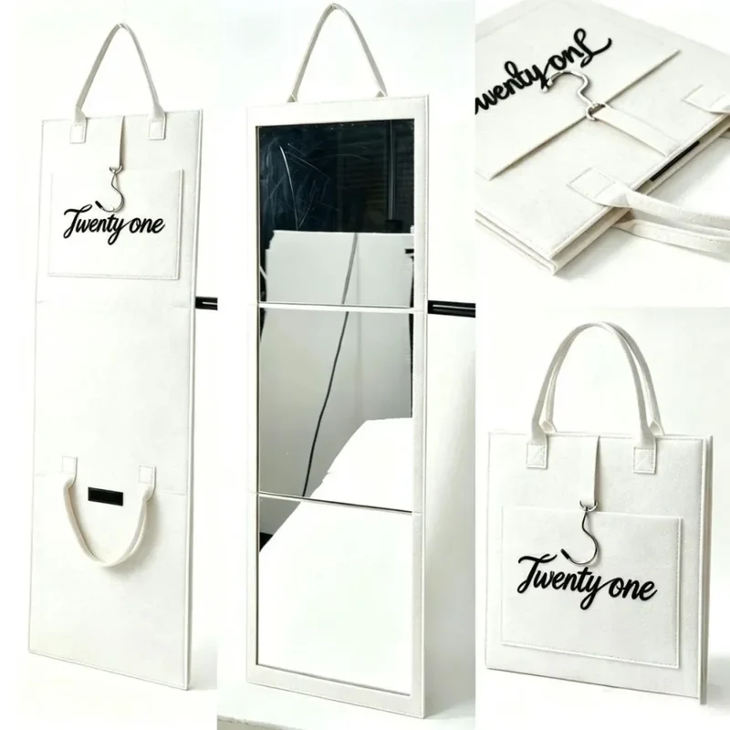 Calm Reflection Portable Full Length Standing Mirror