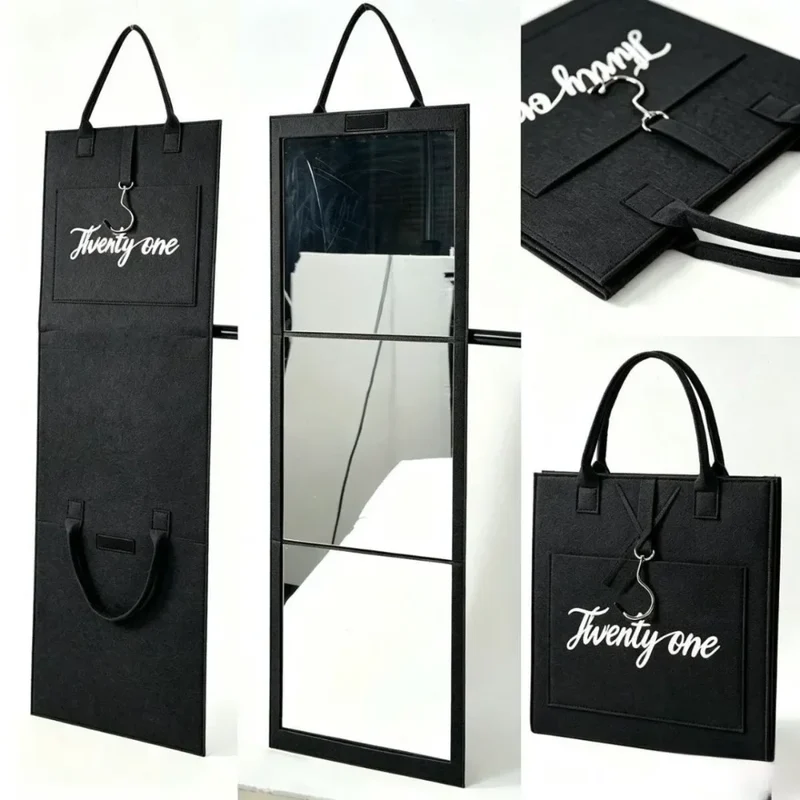 Calm Reflection Portable Full Length Standing Mirror