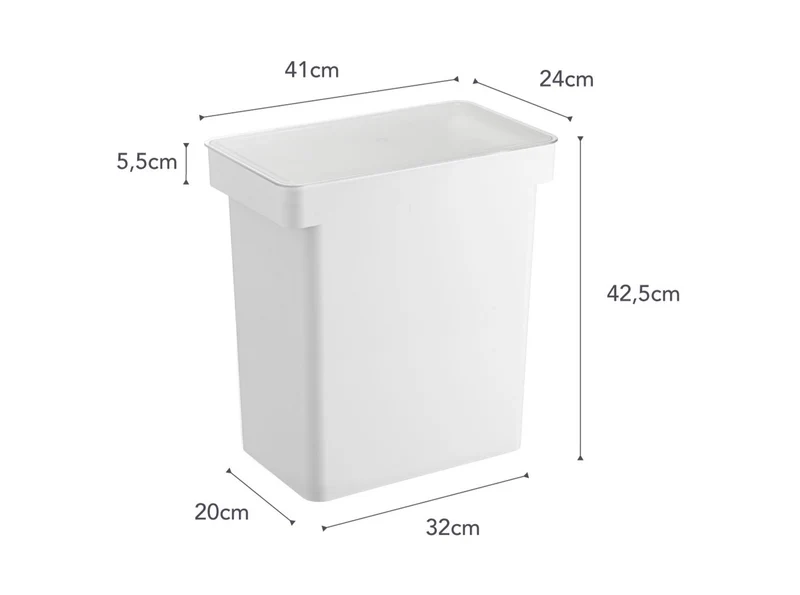 Tierfutter Behälter 12 kg White