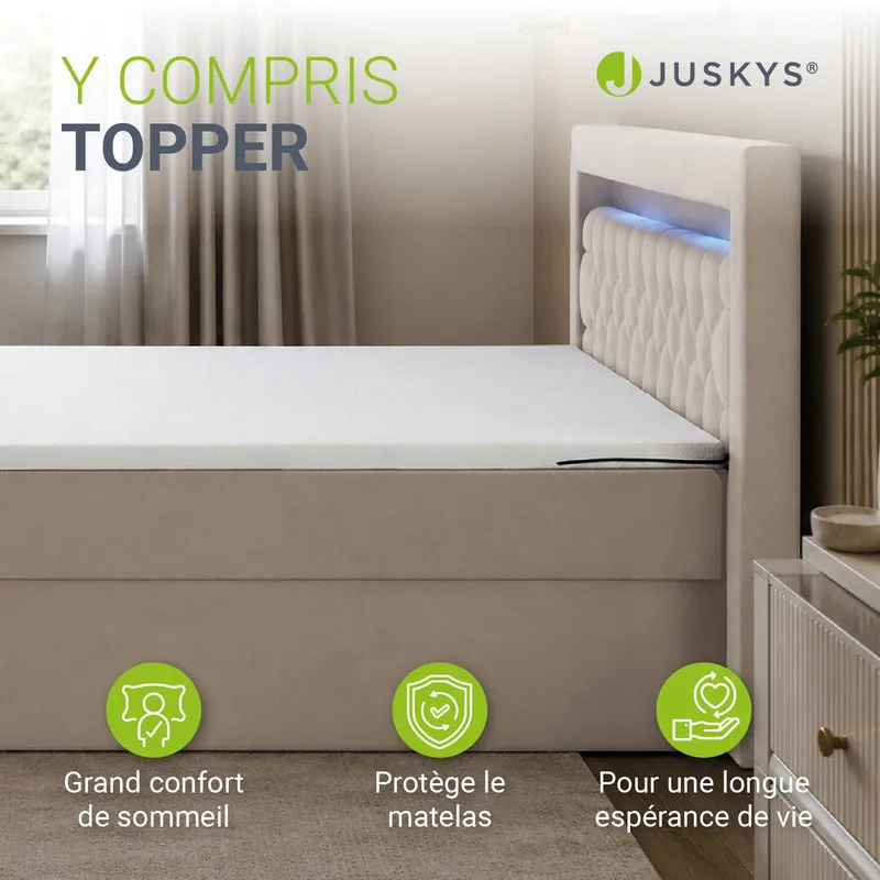 Boxspringbett Leona - Samt