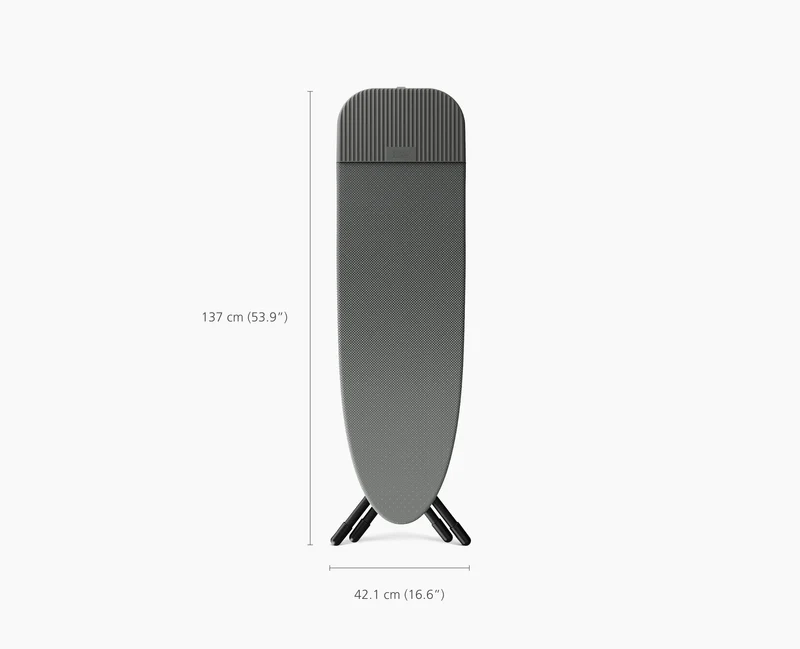 Glide 2 Plus 130cm Waldgrau Leicht-Verstauendes Bügelbrett mit Advanced-Bezug