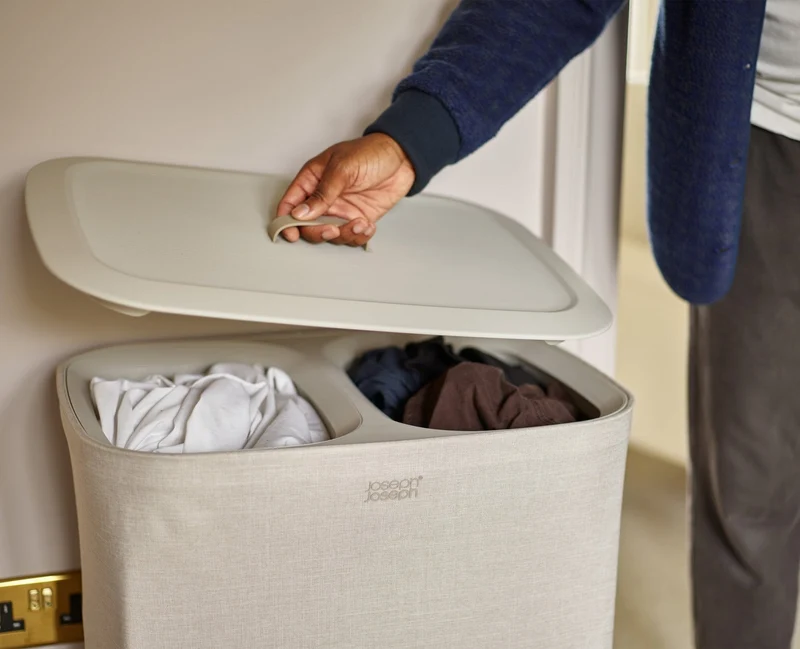 2-teiliges Wäschekorb-Set Tota Twin 90L & Hold-All™ 35L Ecru