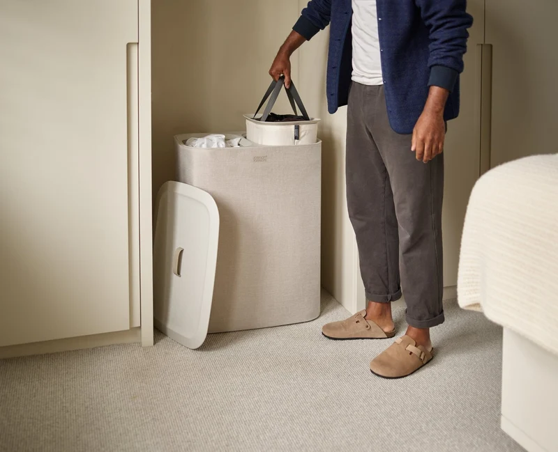 2-teiliges Wäschekorb-Set Tota Twin 90L & Hold-All™ 35L Ecru