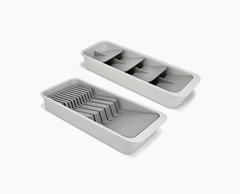 DrawerStore™ Set kompakte Messeraufbewahrung und Besteckkasten aus recyceltem Plastik