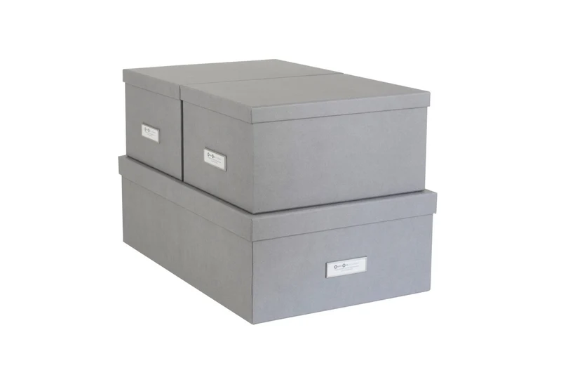 Inge Aufbewahrungsboxen 3er - Set, grau