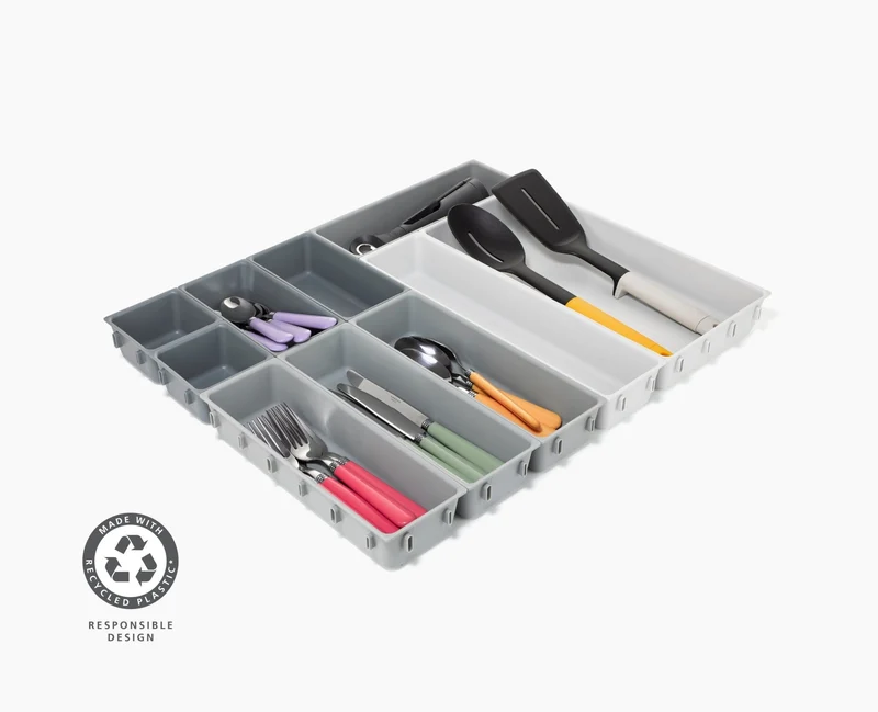 Blox™ 10-teiliges Schubladen-Organizer-Set aus recyceltem Plastik