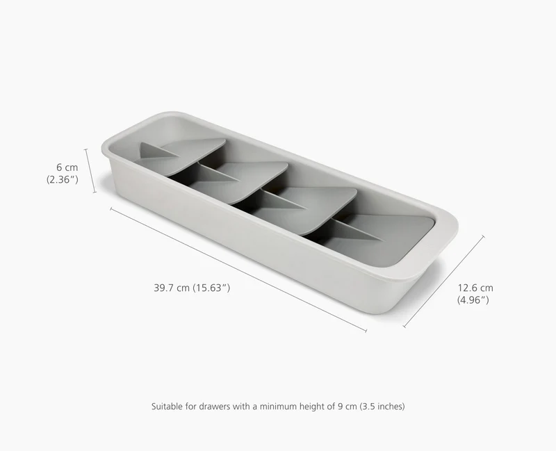 DrawerStore™ Kompakter Besteckkasten aus recyceltem Plastik