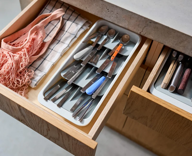 DrawerStore™ Großer Besteckkasten aus recyceltem Plastik