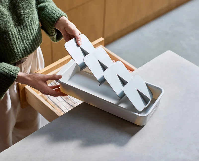 DrawerStore™ Großer Besteckkasten aus recyceltem Plastik