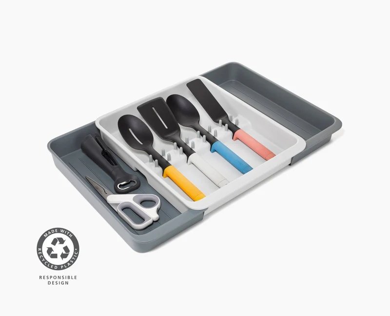 DrawerStore™ Erweiterbarer Küchenzubehör-Organizer aus recyceltem Plastik