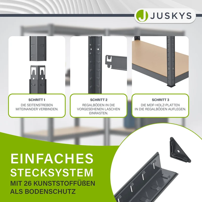 3er Regalsystem 1 Corner & 2 Easy