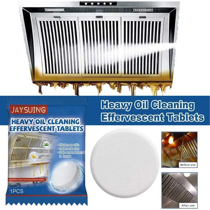 Kitchen Oven Hood Oil Grease Cleaning Tablet 10PCS