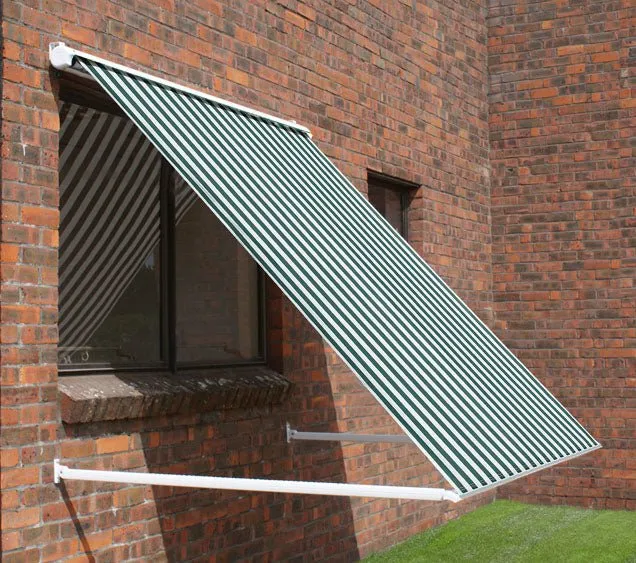 Tenda da sole a caduta 300x250 cm - Verde/Bianco