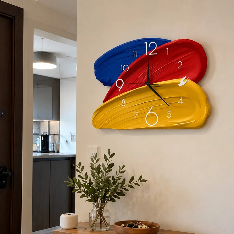 Time in Color Abstract Clock