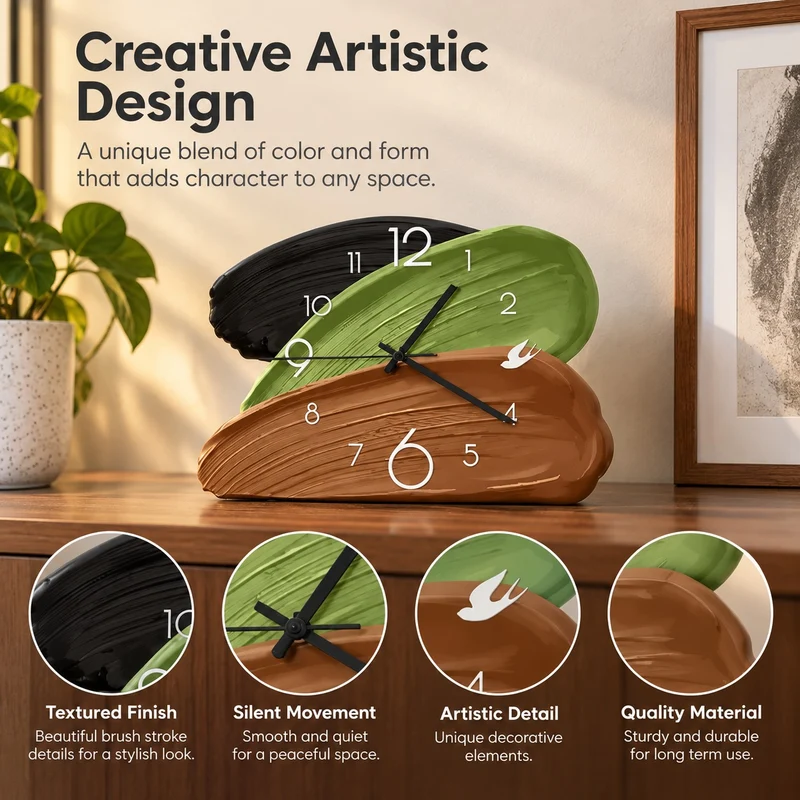 Time in Color Abstract Clock