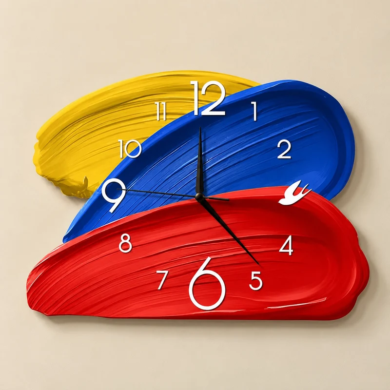 Time in Color Abstract Clock