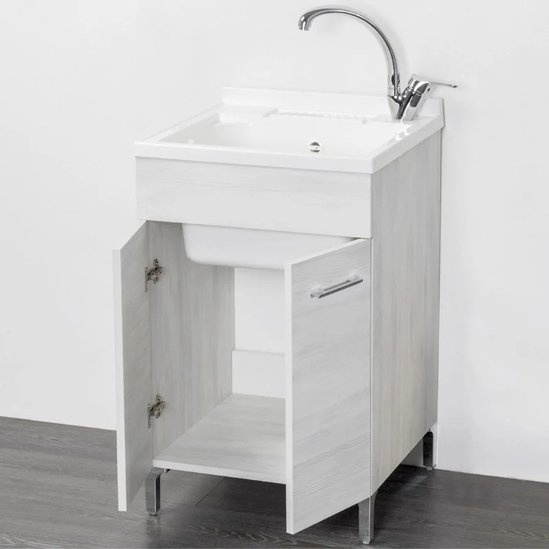 Lavatoio 2 ante da cm 60x50 colore rovere bianco