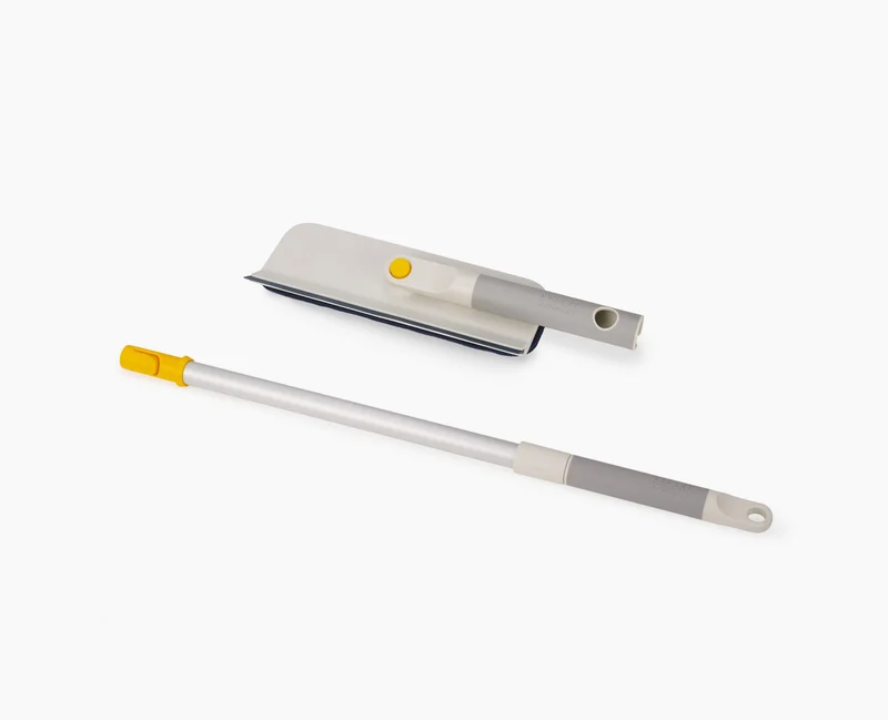 CleanTech™ 2-in-1 Mikrofaser-Fensterwischer mit ausziehbarer Stange
