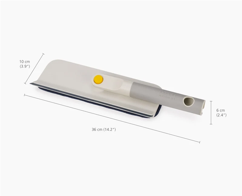 CleanTech™ 2-in-1 Mikrofaser-Fensterwischer mit ausziehbarer Stange