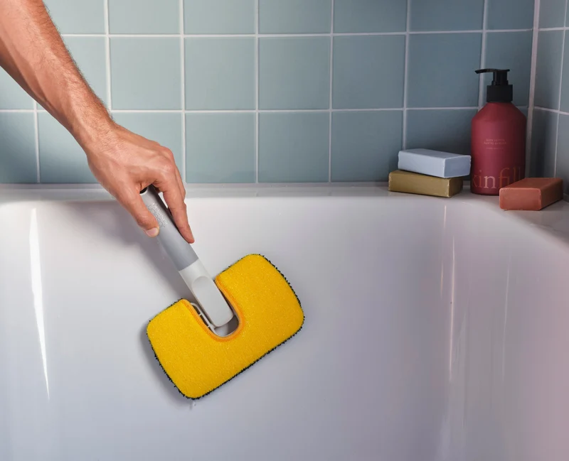 CleanTech™ 2-in-1 Mikrofaser-Handwischer mit ausziehbarer Stange