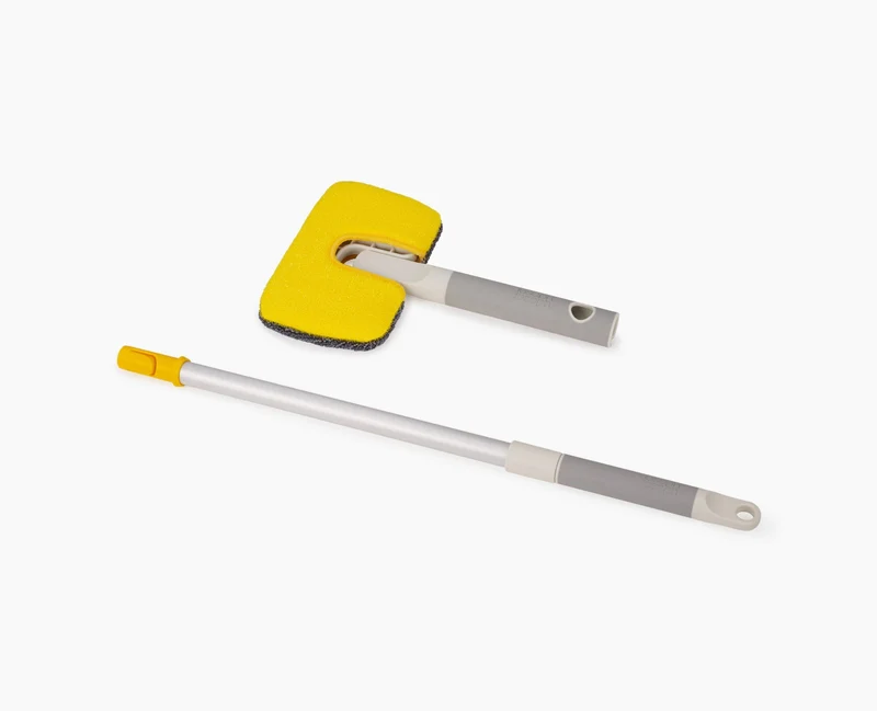 CleanTech™ 2-in-1 Mikrofaser-Handwischer mit ausziehbarer Stange