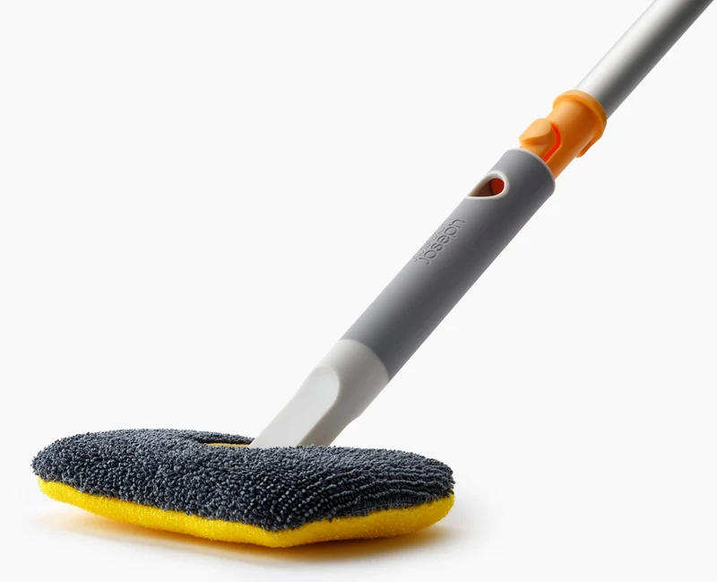 CleanTech™ 2-in-1 Mikrofaser-Handwischer mit ausziehbarer Stange