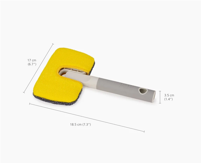 CleanTech™ 2-in-1 Mikrofaser-Handwischer mit ausziehbarer Stange