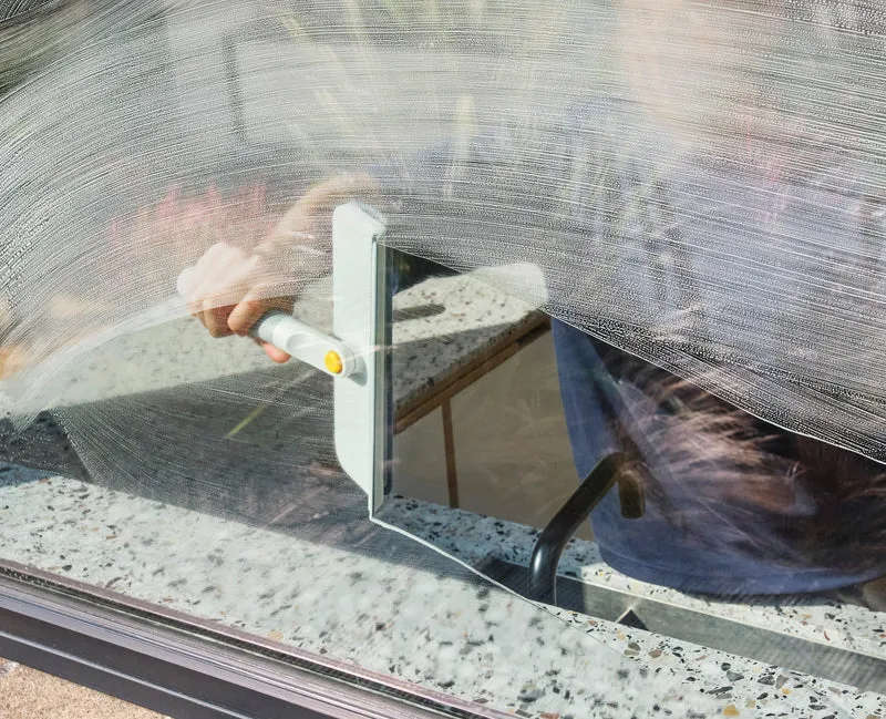 CleanTech™ 2-in-1 Mikrofaser-Fensterwischer mit Ersatz Mikrofaser-Fensterwischpad