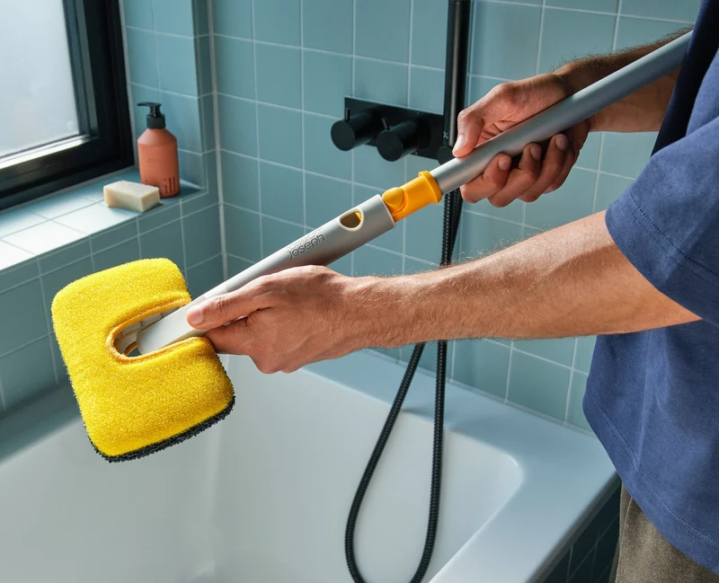 CleanTech™ 2-in-1 Mikrofaser-Handwischer mit Ersatz Mikrofaser-Fensterwischpad