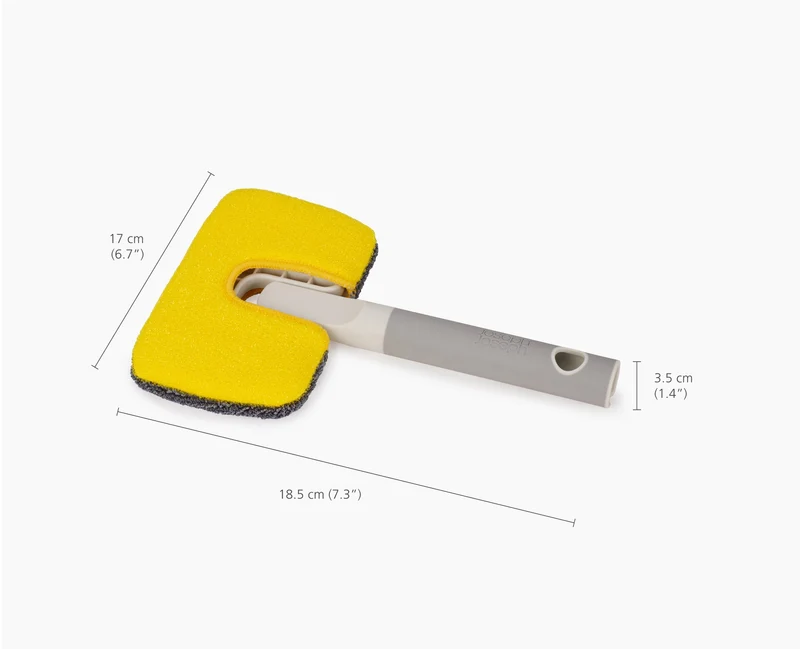 CleanTech™ 2-in-1 Mikrofaser-Handwischer mit Ersatz Mikrofaser-Fensterwischpad
