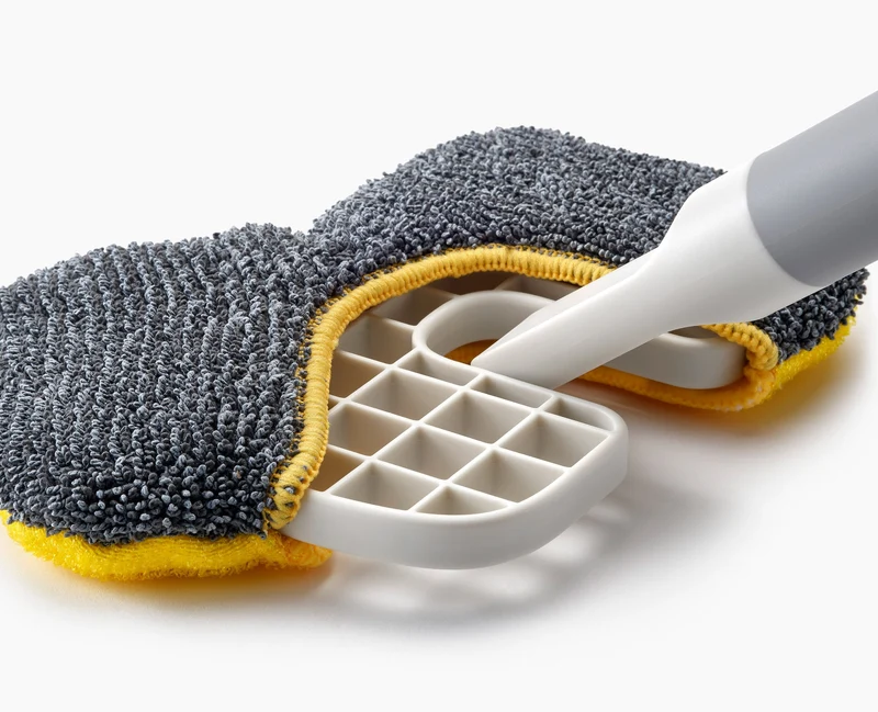 CleanTech™ 2-in-1 Mikrofaser-Handwischer mit Ersatz Mikrofaser-Fensterwischpad