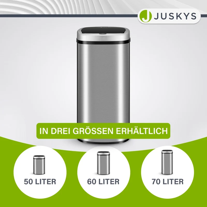 Rechteckiger Mülleimer mit Sensor