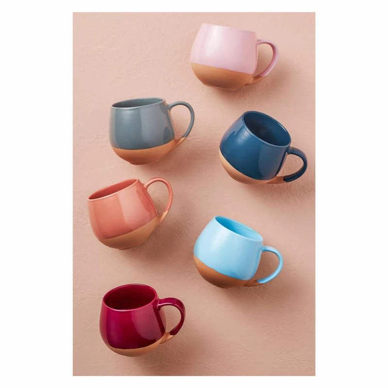 Maxwell & Williams Becher Eclipse, Kaffeebecher, Tasse, Keramik, Blaugrün, 450 ml, KL0114
