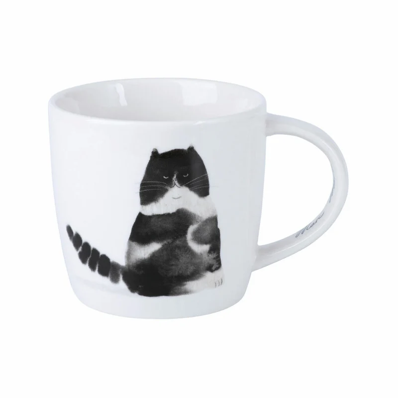 Maxwell & Williams Becher Feline Friends - Grumpy Cat, Katzenbecher, Tasse, Porzellan, 400 ml, DX1223