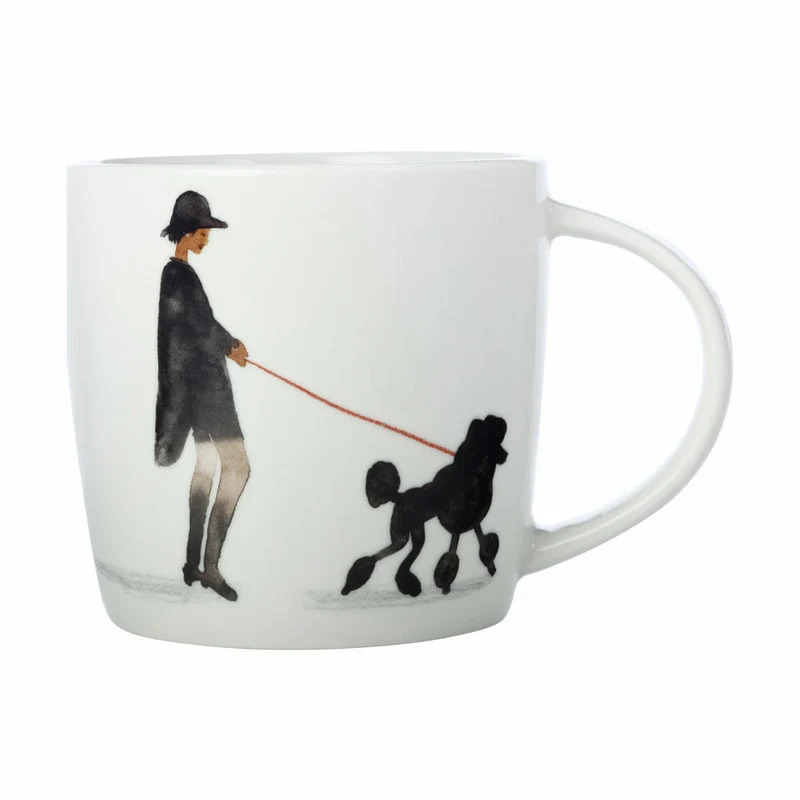 Maxwell & Williams Becher Best Furry Friends - Fashion Poodle, Tasse, Hundemotiv, Porzellan, 400 ml, DX1067