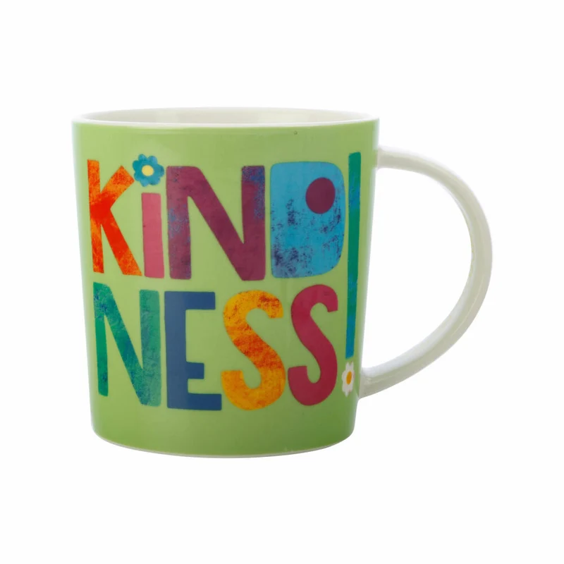 Maxwell & Williams Becher Be Kind - Kindness, Kaffeebecher, Tasse, Porzellan, Bunt, 380 ml, DX1073